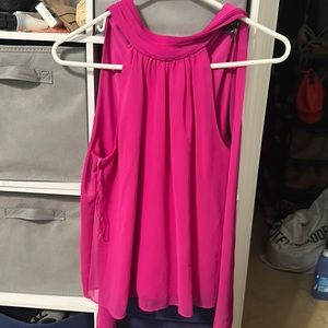 Fushia sleeveless top